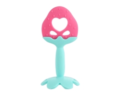 Brinquedo Mordedor De Silicone Em Forma De Fruta Para Bebê Alivia Gengivas Lavável