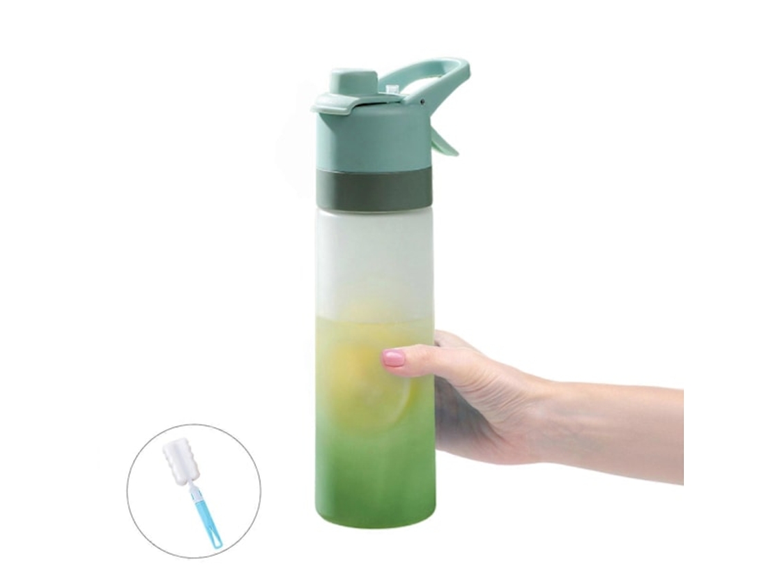 Frasco spray à prova de vazamentos com pincel e copo MDUG (verde)