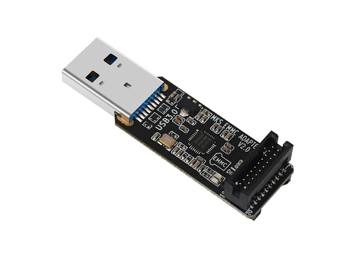Adaptador emmc V2 com leitor de cartão USB 3.0, para módulos e cartões microSD TF AQUAFORGE