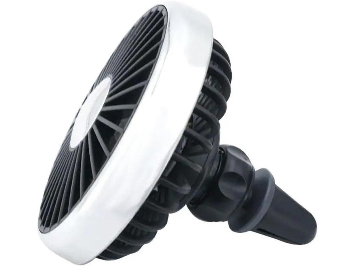 Ventilador Portátil Usb Duplo, Ajustável Em 360°, Resfriamento Silencioso, Seguro, Para Uso No Assento E Painel