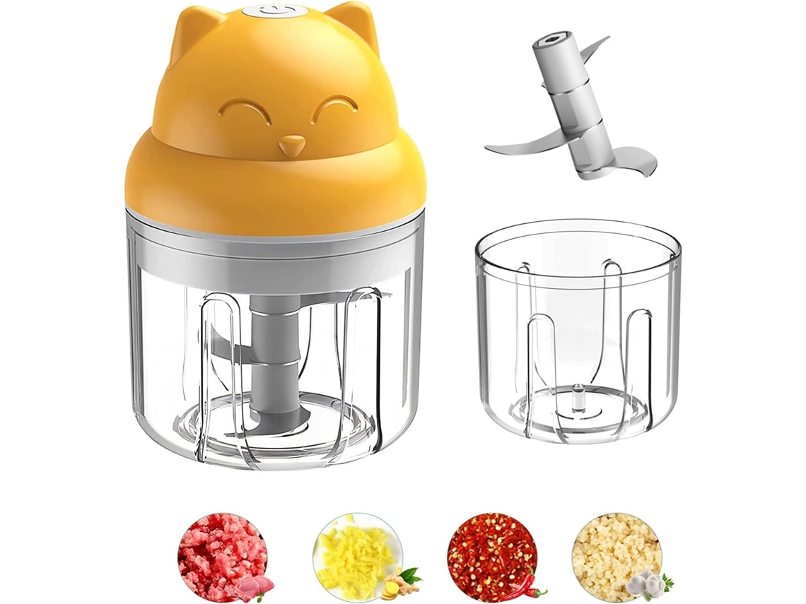 Mini Máquina De Cozinha Elétrica Picador De Cebola Sem Fio Portátil Operação Com Um Botão Fácil De Limpar Multi Chopper Alho Aquaforge