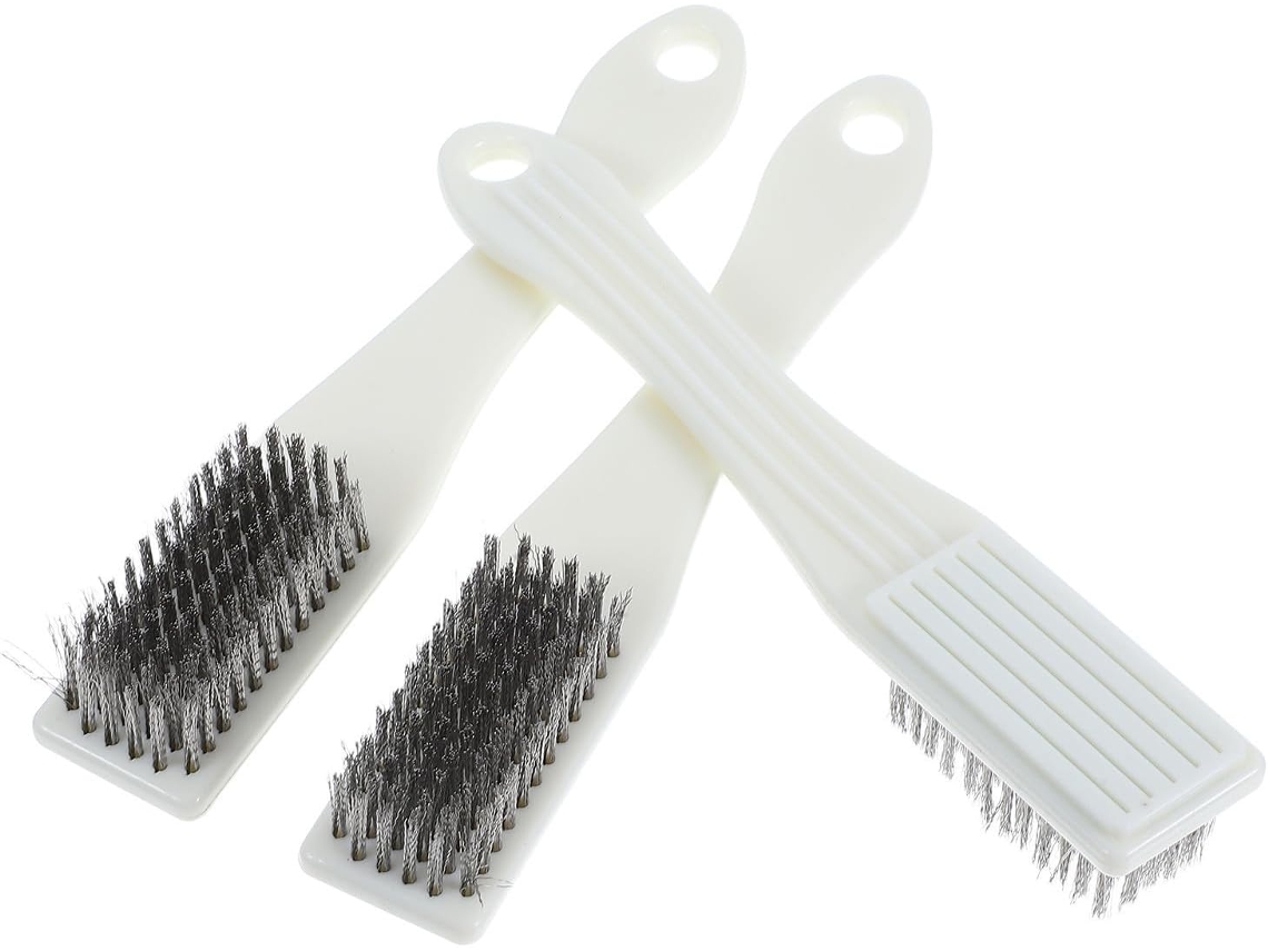 Conjunto De 3 Escovas Arame Nano Besportble Com Cerdas Macias Para Limpeza Profunda Espaços, Recomendadas Para Pequenos
