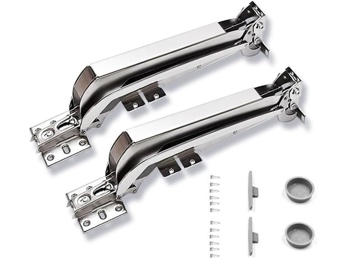 Conjunto De Dobradiças Para Armário Com Abertura Lateral Paralela 180 Graus, Amortecimento De Fechamento Suave Para