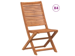 Folding Chair, Folding Chairs Vidaxl Marrom Madeira De Acácia (n/a)