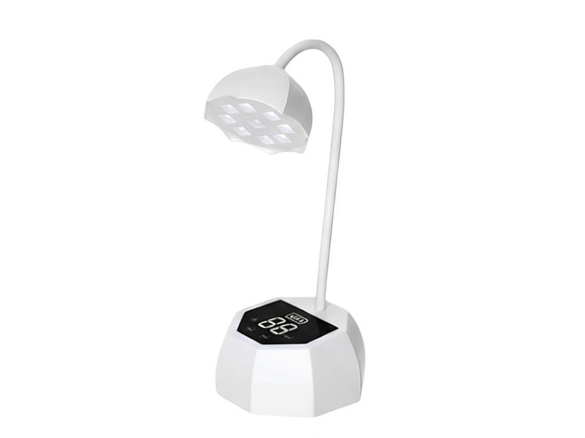 Lâmpada Uv Para Unhas Com Sensor Automático E Cabeça Rotativa Branca