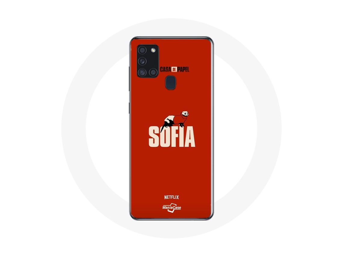 Capa para Samsung Galaxy A21S La Casa de Papel Sofia Arte