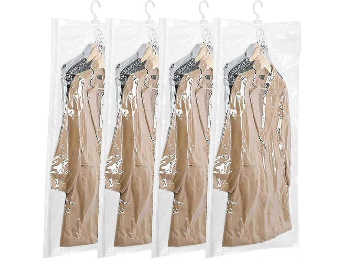 Conjunto De 4 Sacos Armazenamento A Vácuo Para Roupas, 135 X 70 Cm, Economizam Espaço