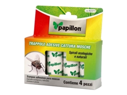 Trampa para moscas (4 unidades) atrapamoscas, tiras atrapamoscas, tiras atrapadoras de moscas, tiras pegamento moscas / insectos