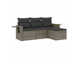 Garden Sofa Set, Garden Sofa Sets Vidaxl Cinzeto Rattan / Vime (n/a)