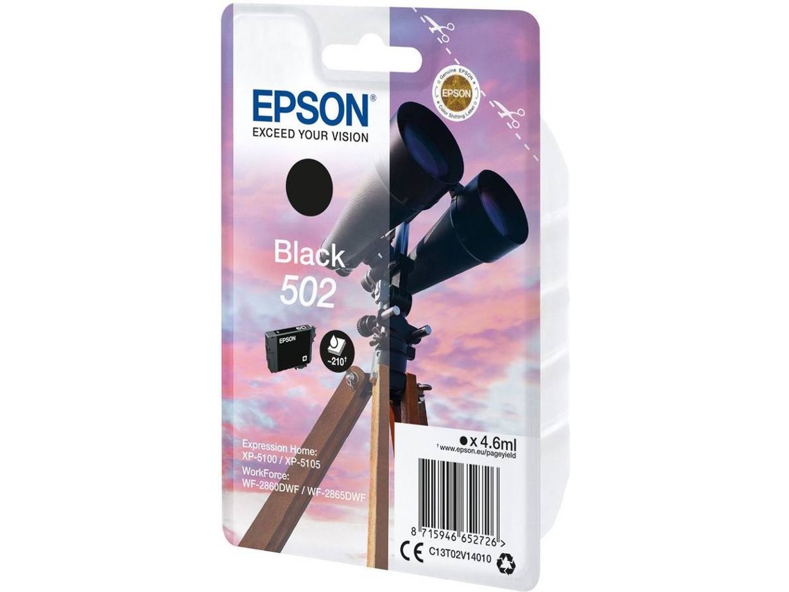 Tinteiro EPSON 502 Preto