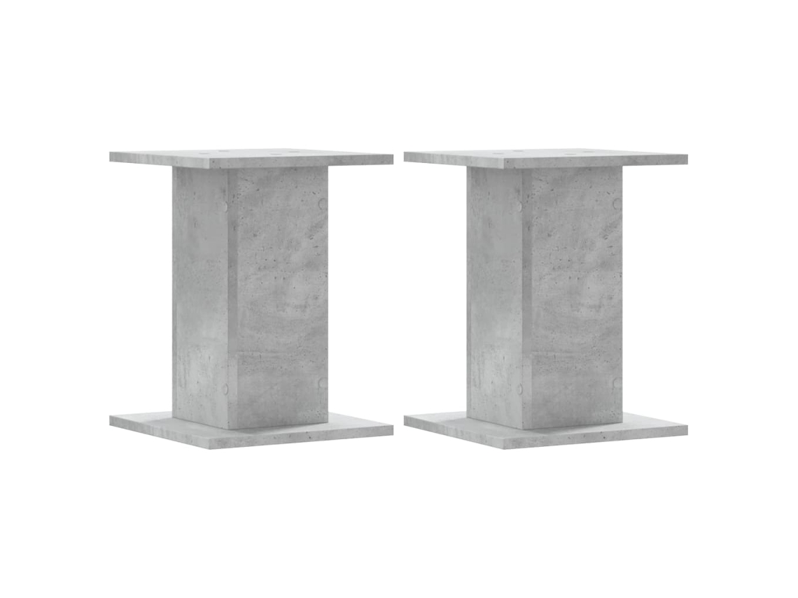 Speaker Stand, Speaker Stands Vidaxl Cinzeto Madeira Processada (30 X 30 X 40 Cm)