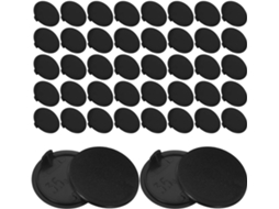 Conjunto De 50 Tampões Redondos Plástico Para Orifícios Parafusos Em Móveis Mesa, Compatíveis Com Armários E Guarda