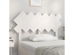 Vidaxl Cabeceira De Cama122,5x3x80,5 Cm Madeira De Pinho Maciça Branco