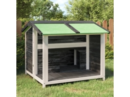 Vidaxl Casota 96x87x80,5 Cm Pinho Maciço Cinzento