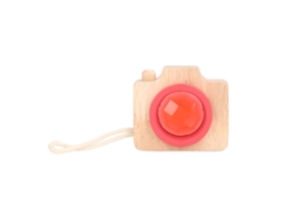 Primerox brinquedo Lente Prismática Efeito Olhos de Abelha Estilo Câmera Portátil Cute Infantil Vermelho