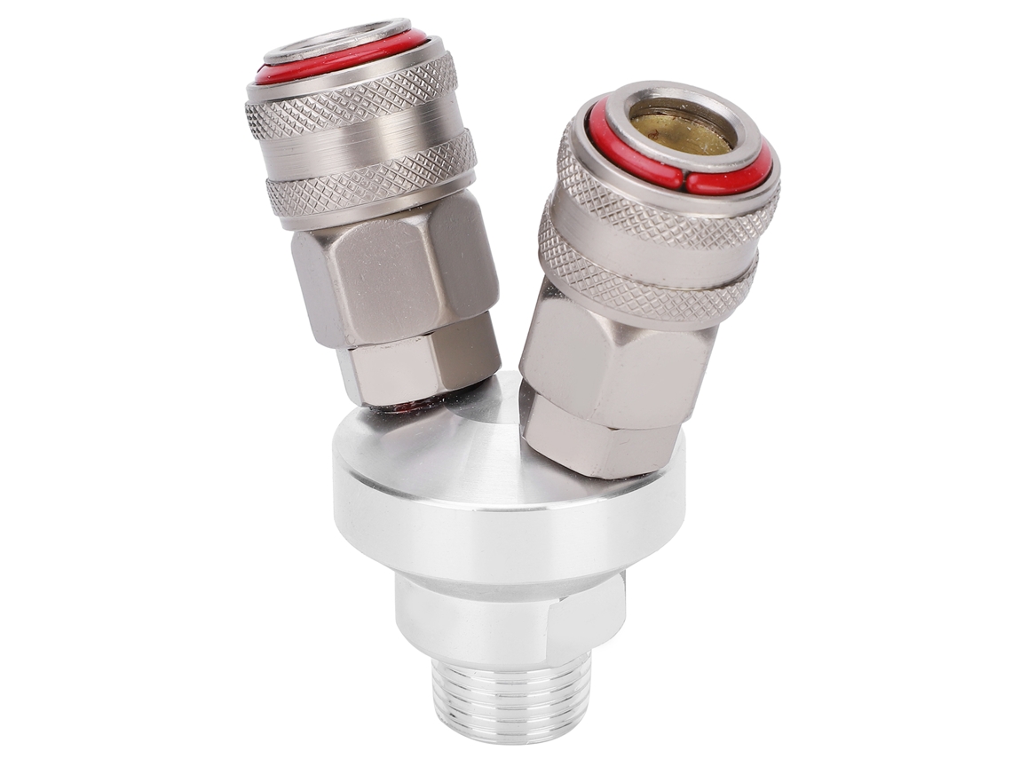 Conector Rápido 2 Vias Aço Carbono G1/2