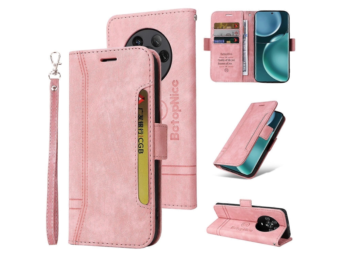Capa De Couro Com Fivela Dupla Para Celular For Honor Magic4 Betopnice