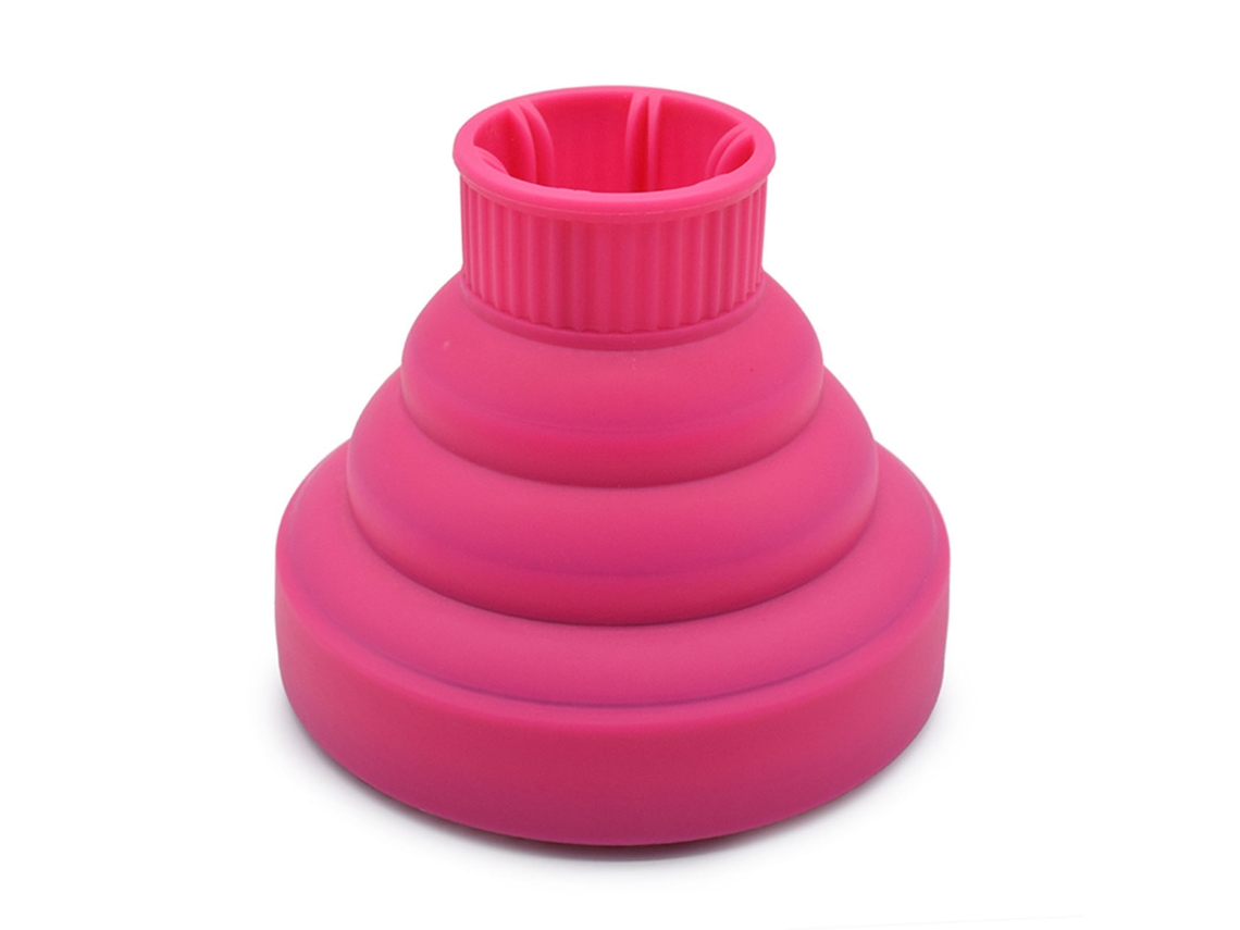 2026 difusor Plegável para Secador de Cabelo de Silicone Portátil para Viagem Vermelho Rosa