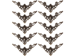 Protetores Canto Vintage Ferro Álbuns Scrapbooking 20 Peças Acabamento Bronze Antigo Capas Livros Cadernos GOKOCO