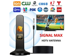 Antena Digital Hd Para Tv Com Alcance De 8000 Km, Recepção De Tv Digital 4k Hd E 1080p