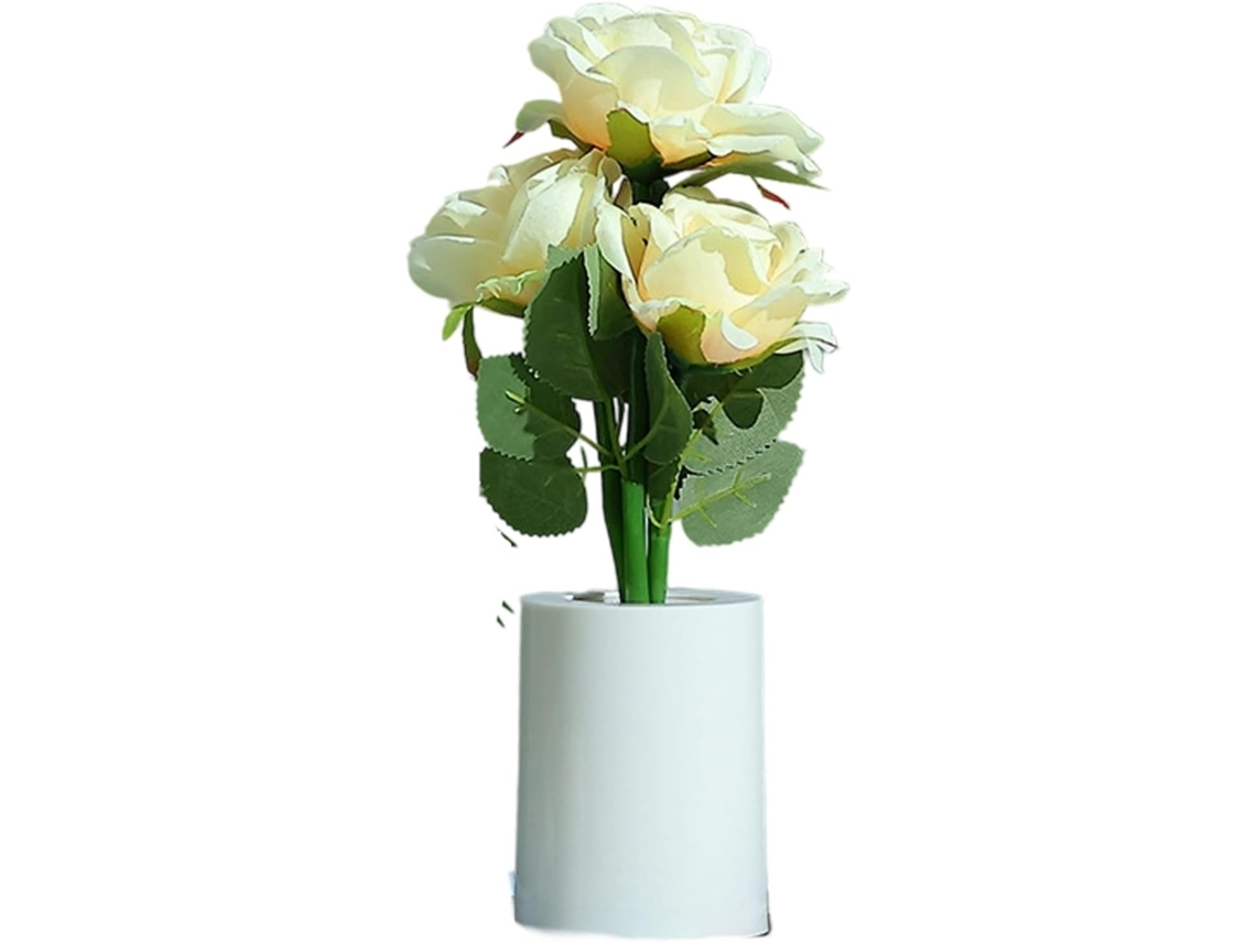 Luminárias Noturnas Florais Modernas Com Iluminação Suave, Estrutura