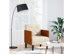 Vidaxl Poltrona Com Apoio De Braços 55 Cm Linho