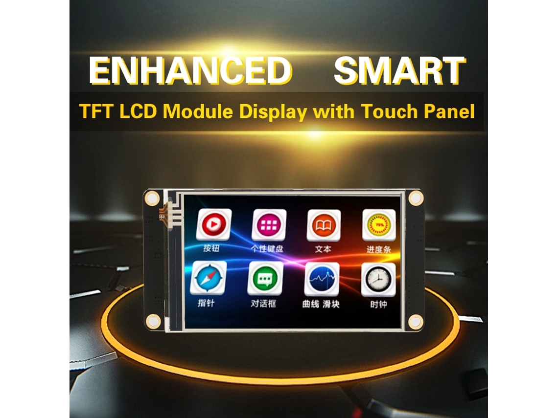 Módulo Lcd Tft Serial Hmi Com Painel Táctil 3.2"