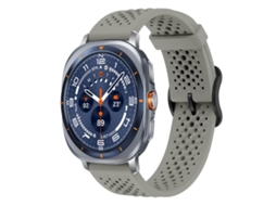 Bracelete Para Samsung Galaxy Watch Ultra - Silicone Respirável (47mm) - Cinza Titânio