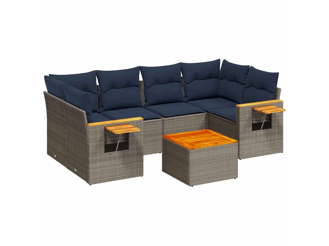 Garden Sofa Set, Garden Sofa Sets Vidaxl Cinzeto Rattan / Vime (n/a)