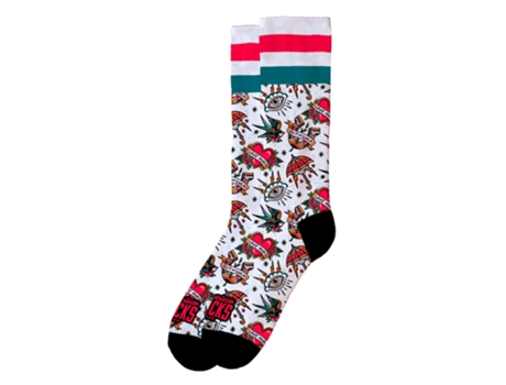 Meias Unissexo Americana Meias Meados de Alta Multicor (l)