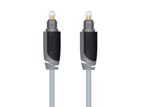 Sinox 2.0M Toslink M/M Cabo de Fibra Ótica 2 M Ofc Cinzento