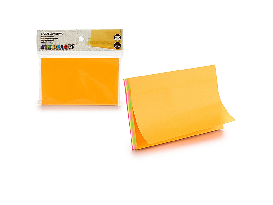 Pack 12 Bloco Notas Adesivas Grande Multicolor 14 X 1 X 12 Cm. Dam