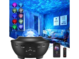 Oceanic Symphony, Projetor Galaxy Com Efeitos De Ondas Do Oceano, Controle Voz Para Shows Luzes Interativos, Alto Falante Bluetoot Aquaforge