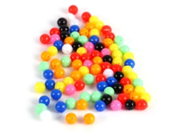 100 Pérolas Redondas de Pesca 6mm Arco íris