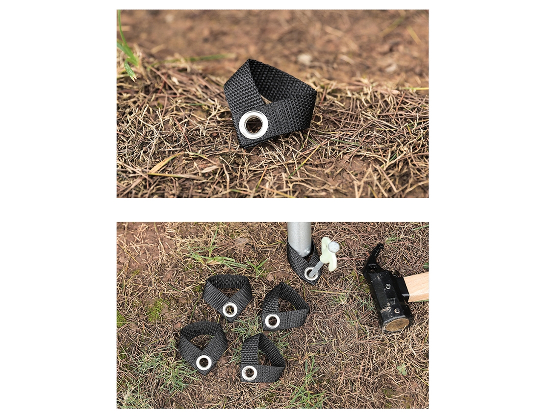 Fivela Fixação Vara Camping 8pcs Acessório Teto