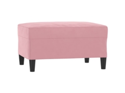 Footstool, Footstools Vidaxl Cor-de-rosa Veludo (70 X 55 X 41 Cm)