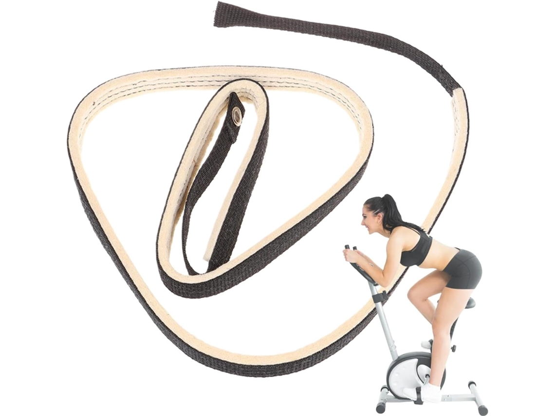Cinto De Fricção Ajustável Em Nylon Para Bicicleta Ergométrica, Ideal Ciclismo Indoor E Exercícios Casa
