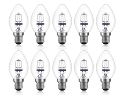 Lurelia Pack De 10 Lâmpadas Led E14 18w Branco Quente, Regulável, Sem Cintilação, Para Casa