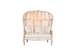 Sofá em Madeira de Junco Natural, 125x58x155cm ALEXANDRA HOUSE LIVING