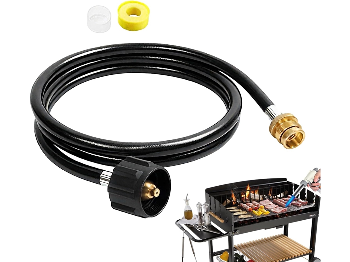 Mangueira | Mangueira Para Churrasqueira, Adaptador Para Tanque De 1,8 M, Acessórios Para Queimador, Gokoco