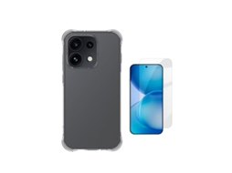 Kit Capa Super Proteção Película De Vidro Temperado Gift4me Para Oppo Reno16 Pro - Transparente