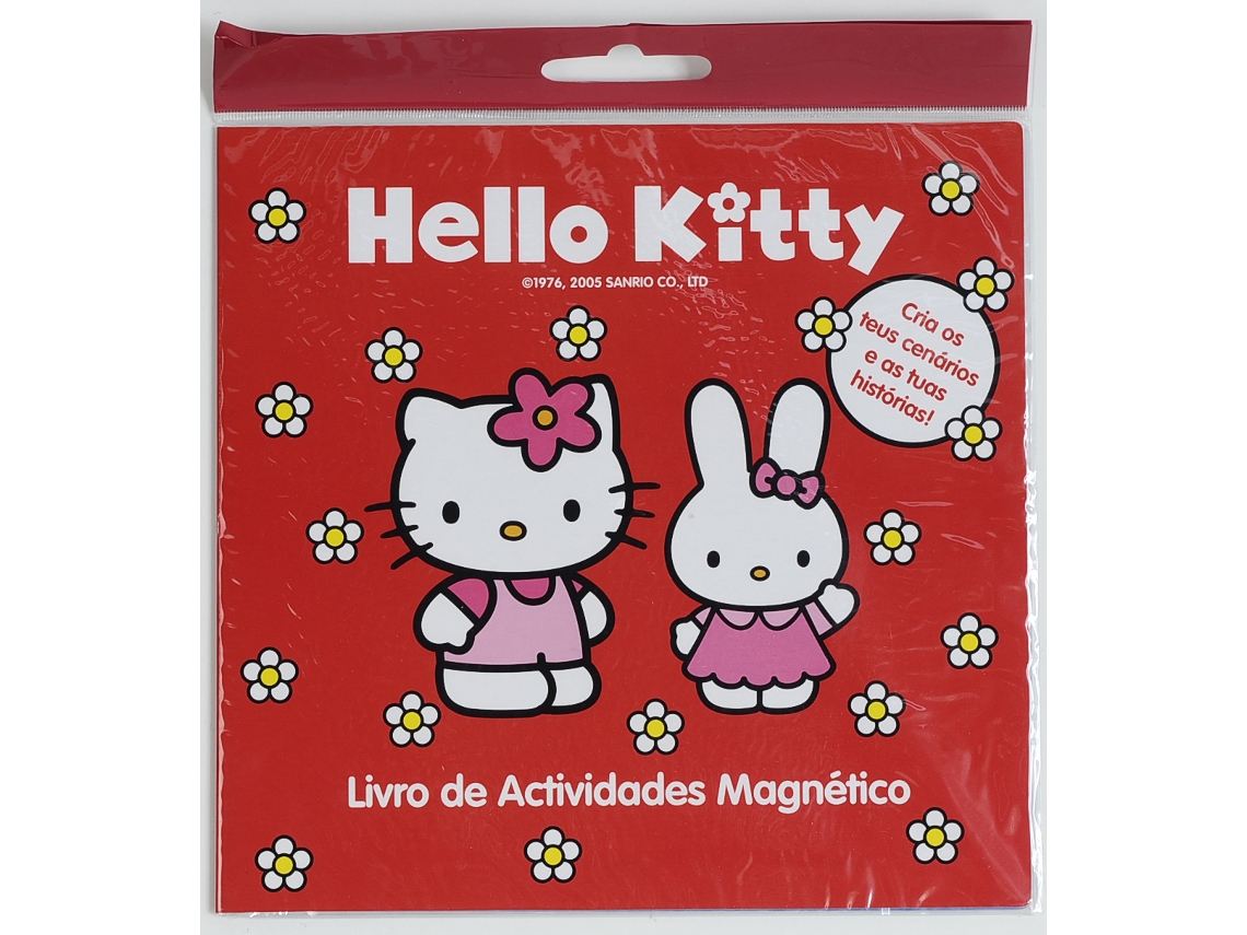 Livro com imãs Hello Kitty