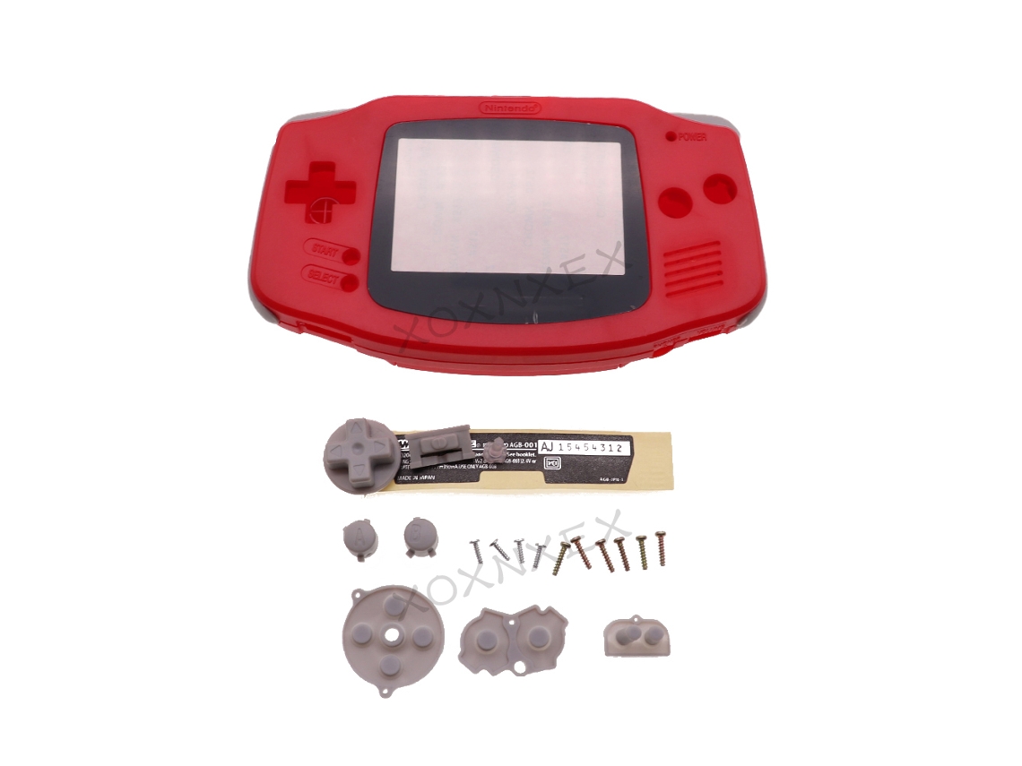 Capa Rígida Para Nintendo Game Boy Gba, Com Lente De Tela, Carcaça Substituível Para O Console Game Boy Advance.