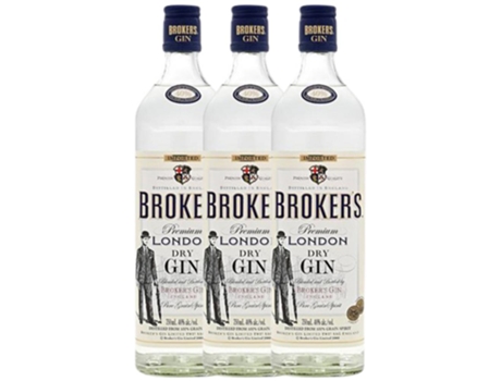 Gin PEQUEÑOS PRODUCTORES Broker's Gin (0.7 L - 3 unidades)