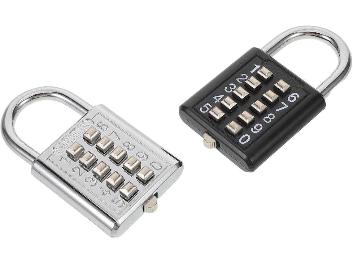 Conjunto De 2 Cadeados Combinação Para Malas Viagem, Cadeados Portáteis Com Senha Para Bagagem, Ideais Para Malas De