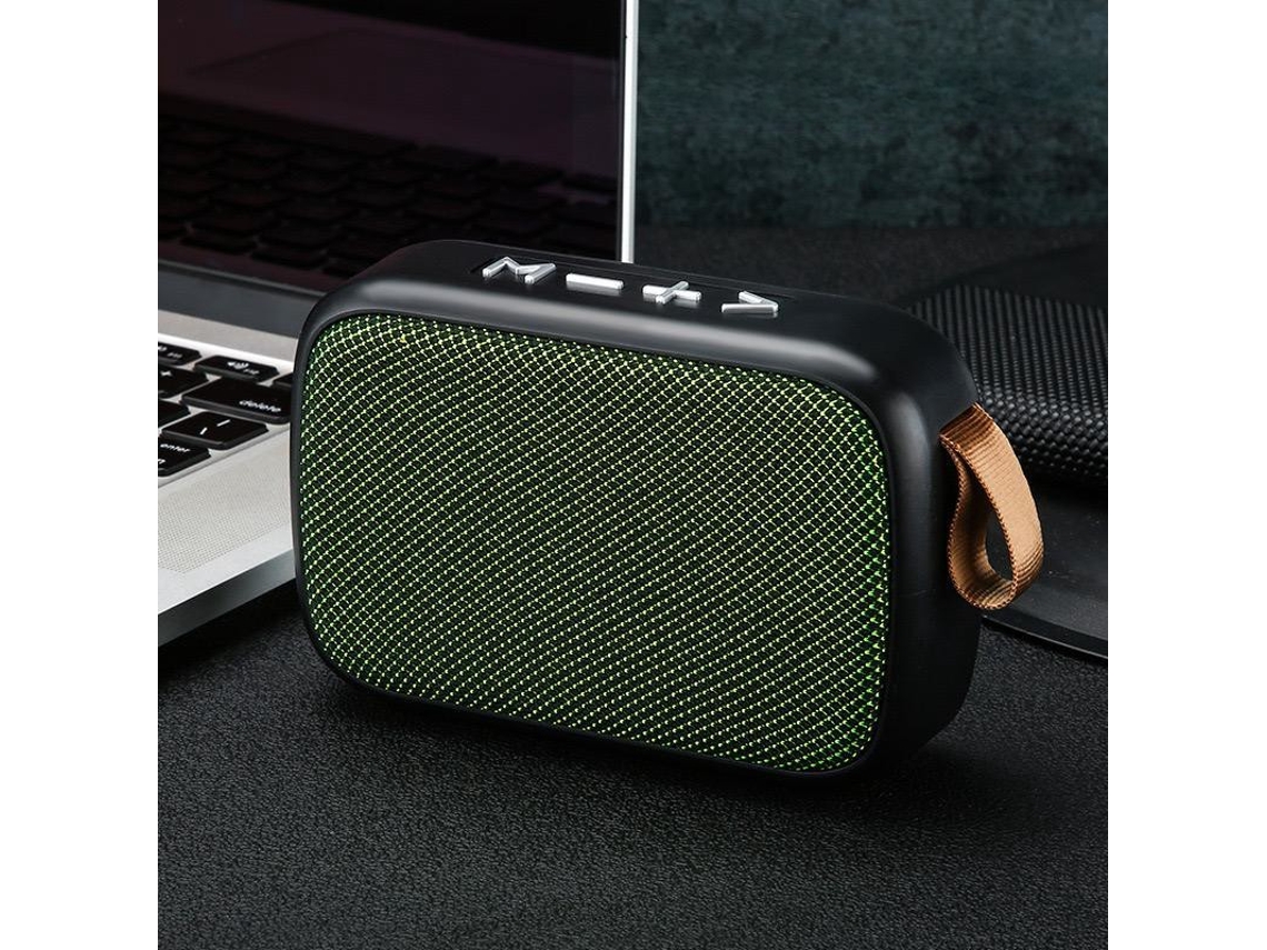 Mini Alto-falante Bluetooth MDUG Tecido à Prova D'água Verde