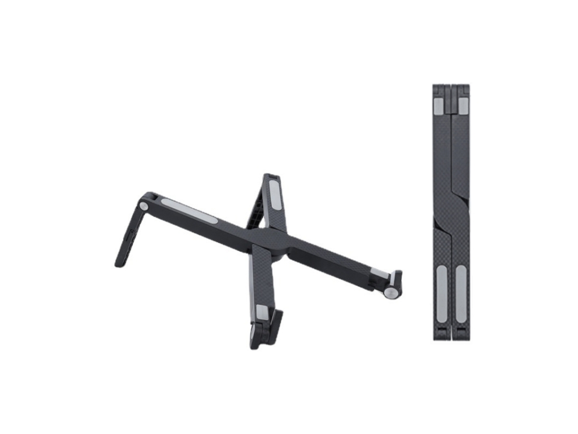Suporte Dobrável Para Portátil X1 Em Plástico E Silicone Preto