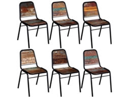 Dining Chair, Dining Chairs Vidaxl Multicolor Madeira (n/a)