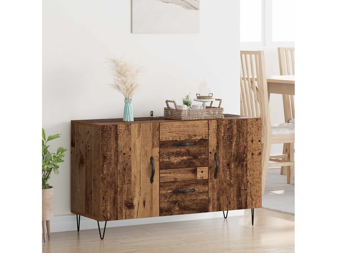Vidaxl Buffet Madeira Antiga 100 X 36 X 60 Cm Derivados De Madeira