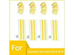 Conjunto De 8 Panos De Microfibra Para Esfregão A Vapor Karcher Sc2 Sc3 Sc4 Sc5 - Peças De Reposição_glo